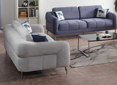 Elegantes Set: 2 Sofas mit 3 Sitzen für modernes Interieur
