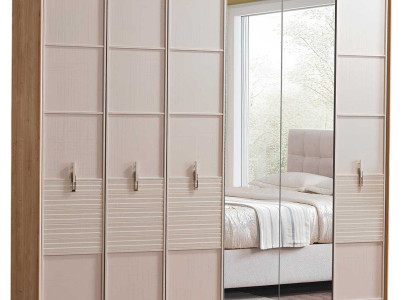 Kleiderschrank mit Spiegel im modernen Stil für das Schlafzimmer