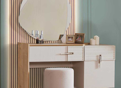 Kosmetiktisch mit Regalen im modernen Stil für das Schlafzimmer