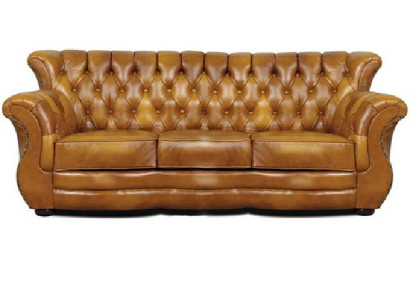CHESTERFIELD OHRENSOFA 3+2+1 SOFAGARNITUR LEDERSOFA COUCH POLSTER SOFA GARNITUR