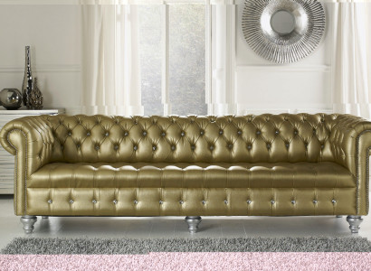 Chesterfield Ledersofa Sofa Couch XXL Big Luxus Designer Polster Garnitur !Neu!