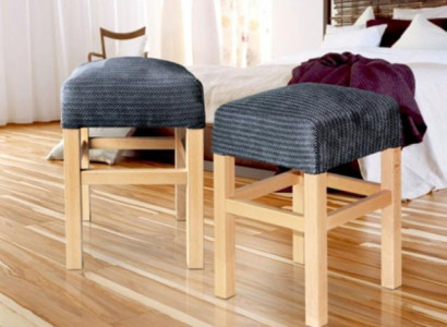 Hocker Stuhl Küchen Dielen Stuhl Stühle Bar Sessel Sitz Echtholz Naturholz MORIS