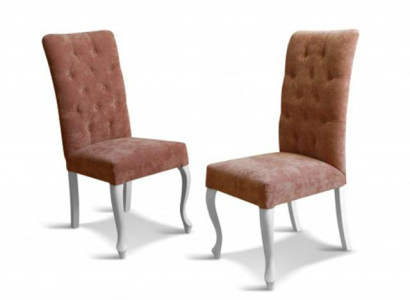 CHESTERFIELD STUHL SESSEL LEDER TEXTIL STOFF STÜHLE ECHTES HOLZ LUDWIK 108 PIK