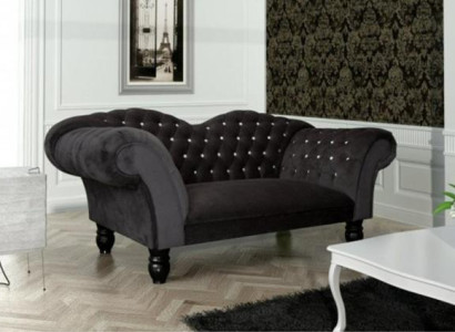 Großer Chesterfield-Sofa aus Leder in klassischem Braun