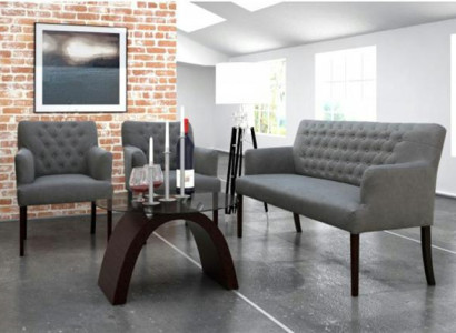 Chesterfield Sofagarnitur Sitzbank Bank Sofa Couch Neu  2+1+1 Polster Set Neu