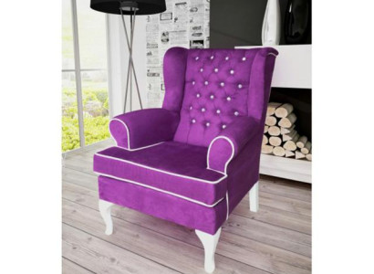 Leder Chesterfield-Sessel modern in Schwarz