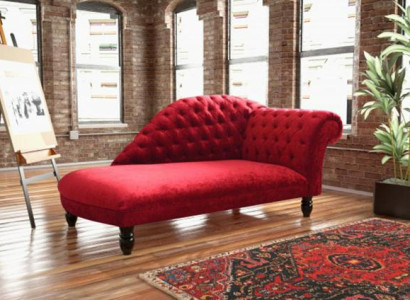 Leder Chesterfield-Sofa modern in Schwarz