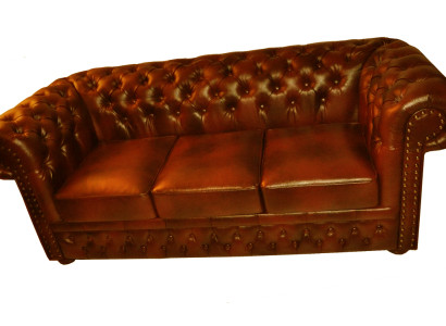 Chesterfield Ledersofa Sofagarnitur Couch Polster Couch Sitz Garnitur NEWTON