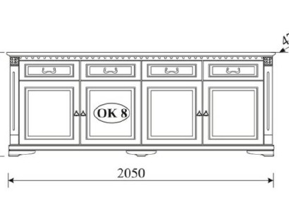 Klassische Kommode Kommoden Schrank Sideboard Massiv Möbel Kolonial Neu OK8