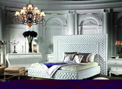 Chesterfield Doppeltbett Bettt Betten Polsterbett Designer XXL Big Ehe WT 9230