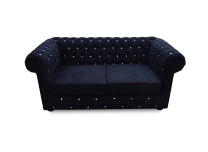 Großer Chesterfield-Sofa aus Leder in klassischem Braun