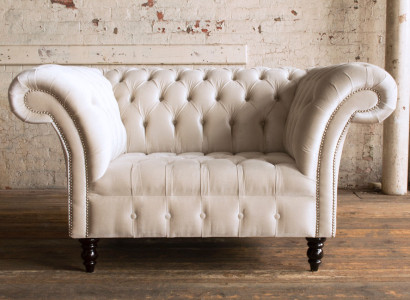 Chesterfield Sessel Fernseh Design Polster Sofa Couch Chesterfield Textil 1100