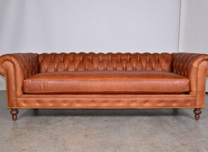 XXL Big Sofa Couch Chesterfield 240cm Polster Sofas 4 Sitzer Leder Textil  #261