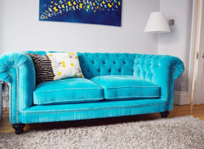 Chesterfield Design Polster Couch Leder Sofa Garnitur Luxus Textil Sofas #141