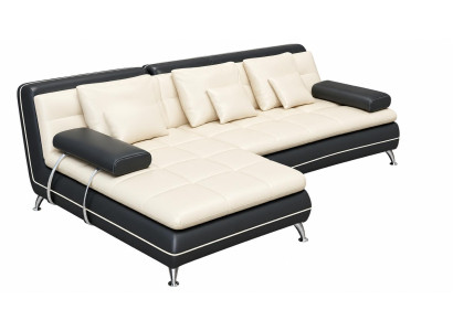 Ledersofa mit USB Wohnlandschaft Ecksofa Eck Garnitur Design Modern Sofa F3015 SOFORT