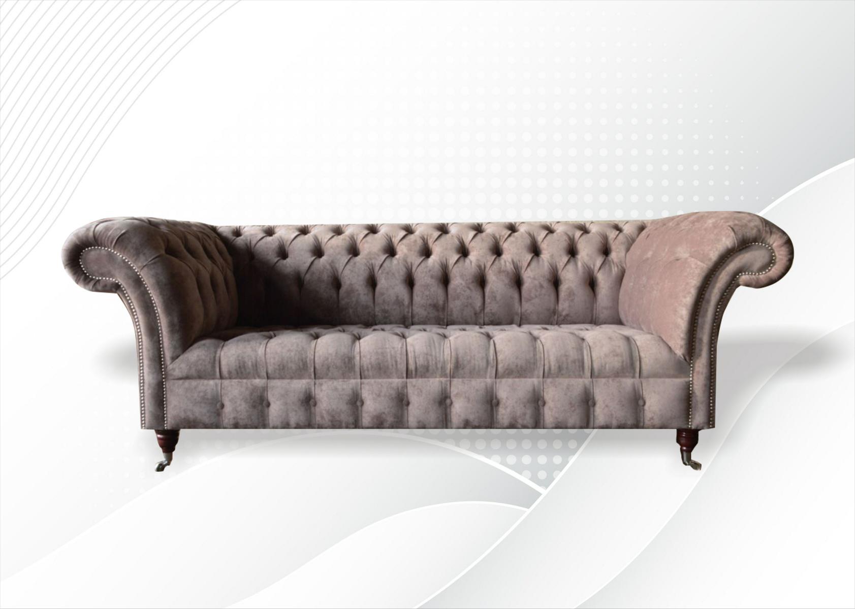 Dreisitzer Couch Polster Design Sofa Moderner 3er Sofas Zimmer Möbel 255cm Sitz