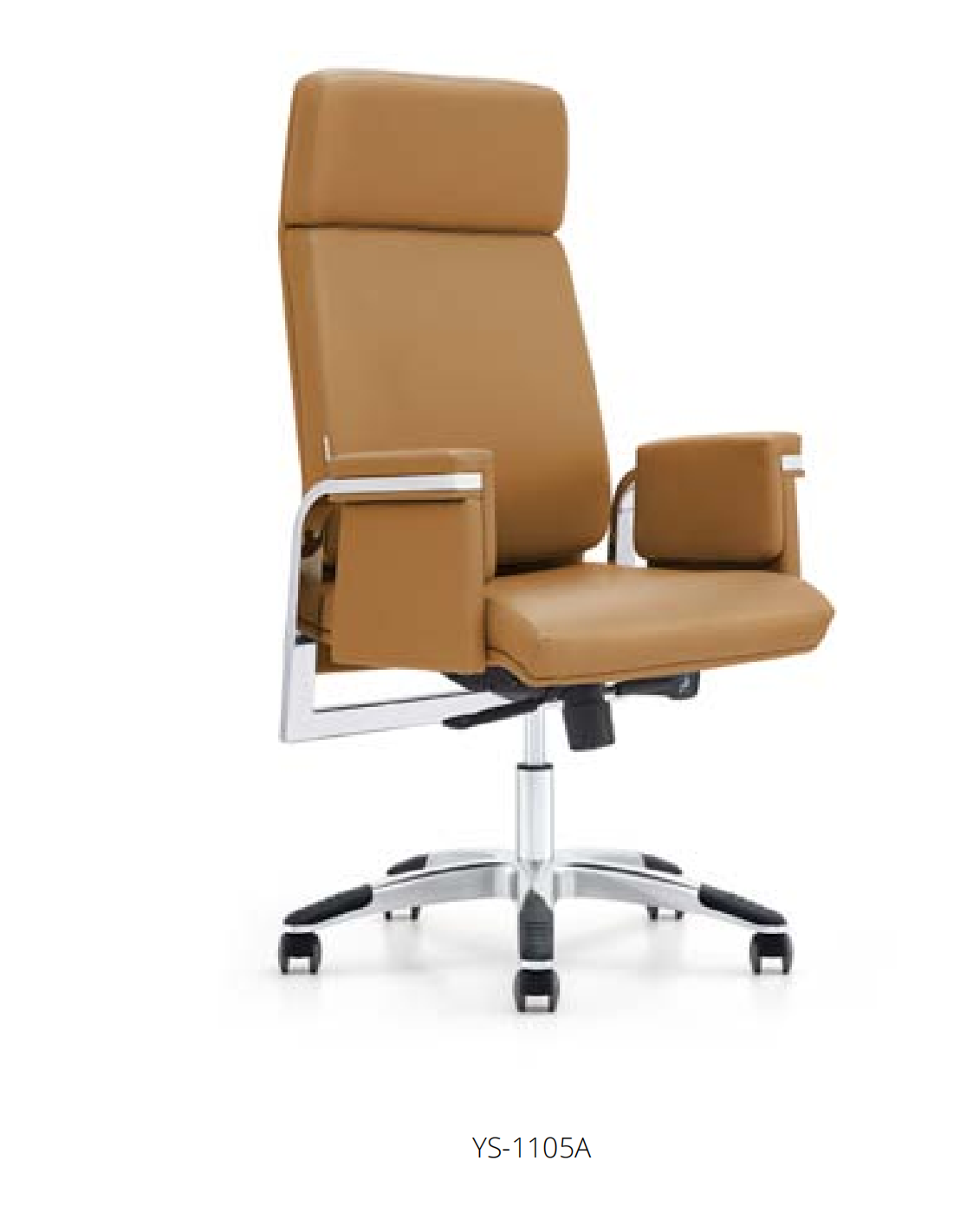 Kunstleder Sessel in Beige mit Edelstahlrahmen modern