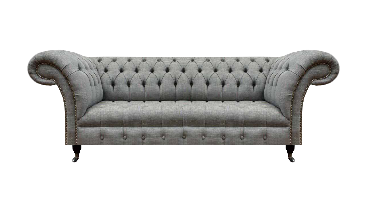 Wohnzimmer Dreisitzer Sofa Polstermöbel Chesterfield Couch Textil Neu