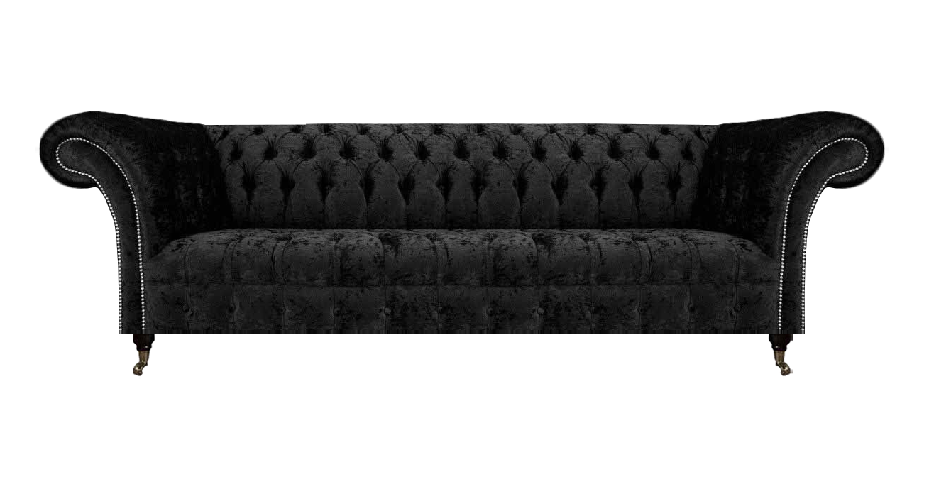 Wohnzimmer Chesterfield Viersitzer Sofa Couch Polstermöbel Einrichtung Neu