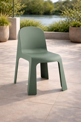 Grüner Terrassenstuhl Designer Gartenstühle Ferienhaus Stühle